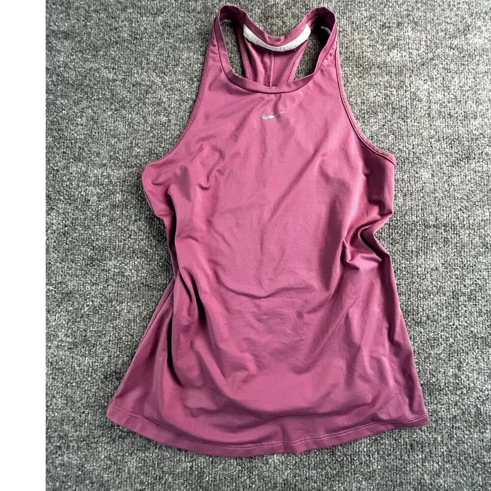 Nike Dri-FIT One Luxe Racerback Tank Top Women’s Small Purple
